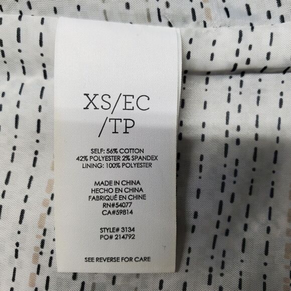 CABi Camille Gray and White Snake Print Overcoat in Size XS - Picture 8 of 10